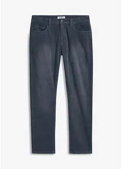 Pantalon droit en velours côtelé extensible aspect délavé Regular Fit, bonprix