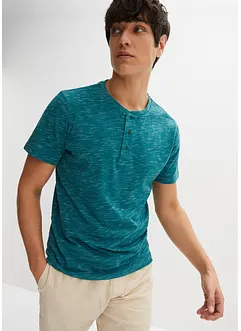 Lot de 2 T-shirts col tunisien, bonprix