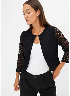 Blazer court avec dentelle, bonprix