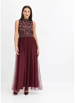 Maxikleid mit Perlenstickerei, bonprix