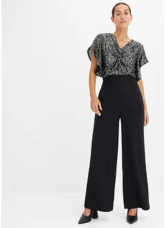 Jumpsuit mit Pailletten, bonprix