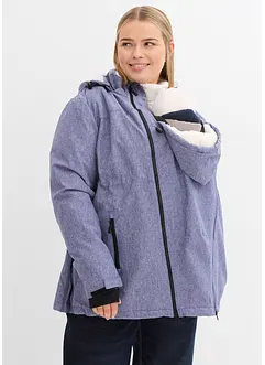 Kuschelige 3-in-1 Umstandsjacke und Tragejacke, bonprix