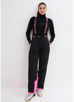 Ski Funktions-Thermohose mit abnehmbaren Trägern, wasserdicht, Straight, bonprix