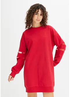 Robe en molleton à empiècements en mesh, bonprix