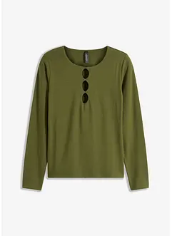 Langarmshirt mit Cut-Outs, bonprix