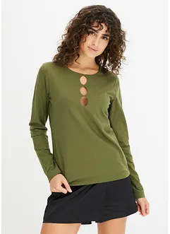 Langarmshirt mit Cut-Outs, bonprix