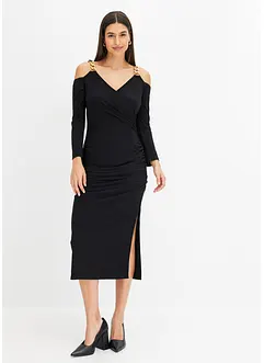 Midikleid mit Ketten-Trägern, bonprix