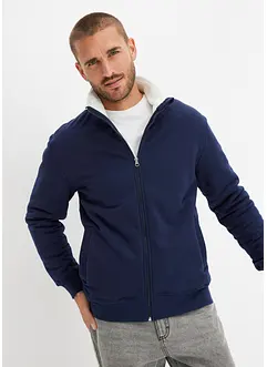 Thermo-Sweatjacke mit Stehkragen, warm gefüttert, bonprix