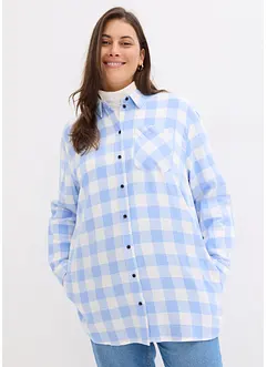 Flanell-Longbluse, bonprix