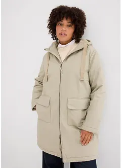 Weiter Winterparka mit Kapuze und Teddyfutter, bonprix