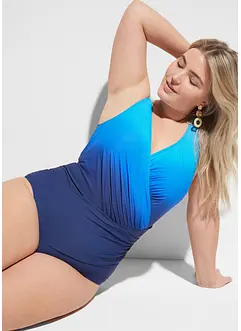 Maillot 1 pièce sculptant effet croisé, maintien modéré, bonprix