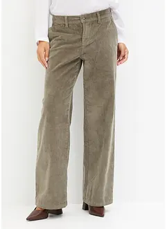 Weite Cord-Stretchhose, bonprix