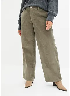 Weite Cord-Stretchhose, bonprix