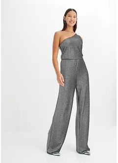 One-Shoulder Overall mit Glitzer, bonprix