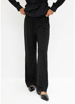 Pantalon en jersey avec strass, bonprix