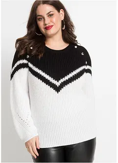 Pullover mit Knöpfen, bonprix