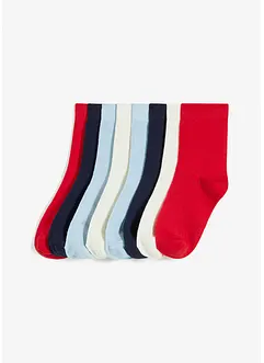 Lot de 8 paires de chaussettes mi-hautes, bonprix