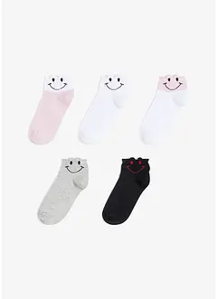 Lot de 5 paires de chaussettes courtes, bonprix