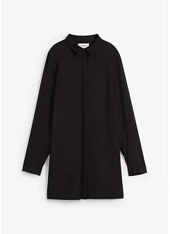 Longbluse mit Schlitz aus fließender Viskose, bonprix