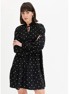 Robe-tunique en crêpe texturé, bonprix