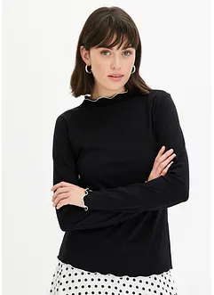 Geripptes Langarmshirt, bonprix