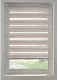 Schnurloses Doppelrollo in Leinen-Optik, bonprix