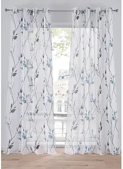 Gardine aus leichtem Voile (1er Pack), bonprix
