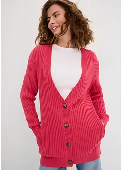 Strickjacke aus Rippstrick, bonprix