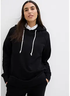Sweat-shirt à capuche décontracté, manches longues, bonprix