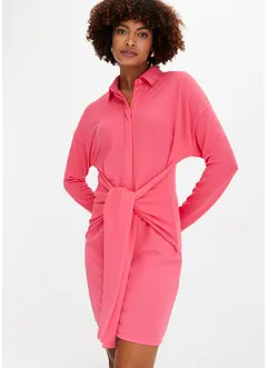 Robe-chemise à détail nœud, bonprix