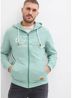 Sweat zippé à capuche, intérieur gratté doux, bonprix