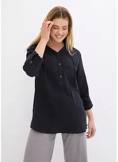 Musselin-Bluse aus reiner Baumwolle, bonprix