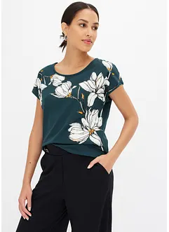 Shirt mit Blütenprint aus Bio-Baumwolle, bonprix