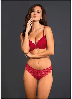 Soutien-gorge à coques et armatures + string (ens. 2 pces), bonprix