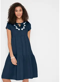 Baumwoll Tunika-Kleid, kurzarm, bonprix