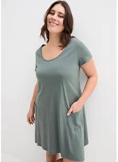 Robe courte en coton flammé, bonprix