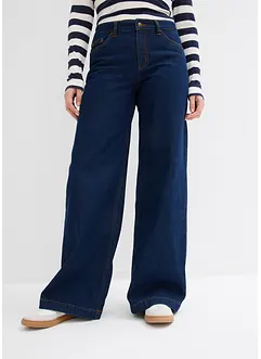 Wide-Leg-Jeans, Mid Waist, Full Length, bonprix