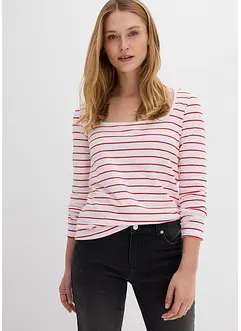 Langarmshirt mit Karree-Ausschnitt, bonprix
