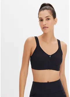 Soutien-gorge de sport fermé devant, maintien léger, bonprix