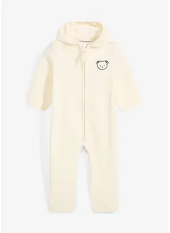 Fleece-Overall mit Kapuze, bonprix