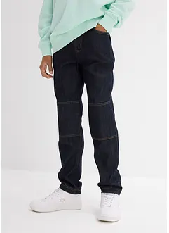 Regular Fit Stretch-Jeans, Straight mit verstärkter Kniepartie, bonprix