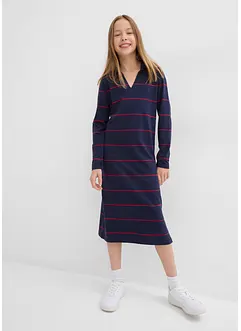 Jerseykleid mit Polokragen mit Bio-Baumwolle, bonprix