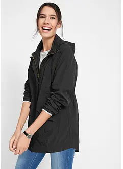 Sehr leichte Übergangsjacke mit Kapuze, bonprix