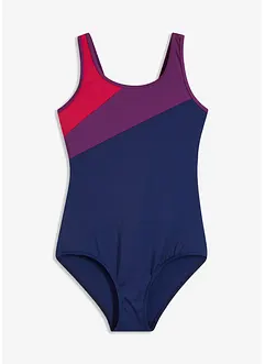 Schnelltrocknender Sport-Badeanzug mit Kontrast-Einsätzen, bonprix