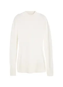 Pull basique en maille fine à col montant, bonprix