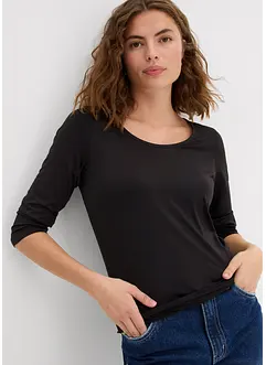 Rundhalsshirt mit 3/4-Arm, bonprix