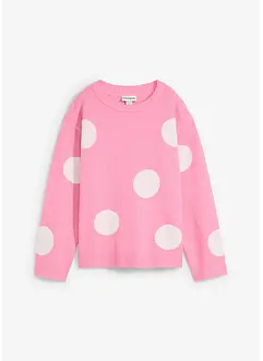 Oversize-Pullover mit Punkten, bonprix