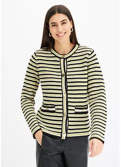 Strickjacke mit edlen Knöpfen, bonprix