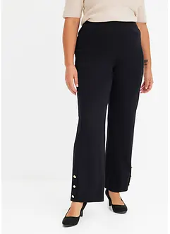 Pantalon en jersey avec boutons, bonprix