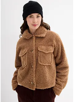 Veste en matière peluche oversize, bonprix